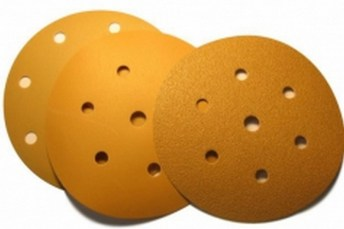 Круги GOLD 150мм на липучке, 7 отв