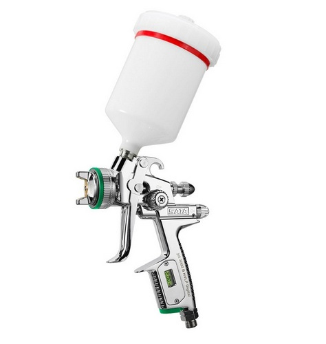 Краскопульт SATAjet 3000 B HVLP DIGITAL с быстросменным верхним бачком 0.6L QCC и шарнирным соединением